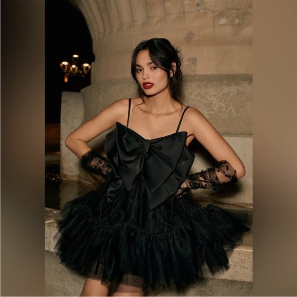 Anthropologie Hutch Take A Bow Mini Dress- 6 - Picture 2 of 10